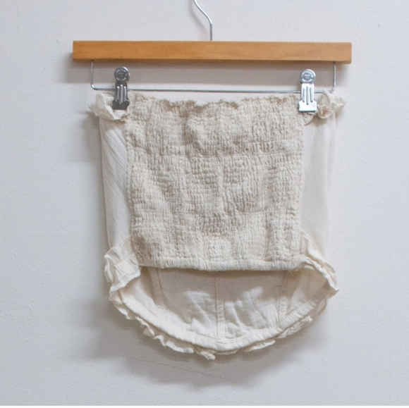 NWT jen's Pirate Booty Black Oak Corset Top in Natural Size S Free People - Picture 7 of 12